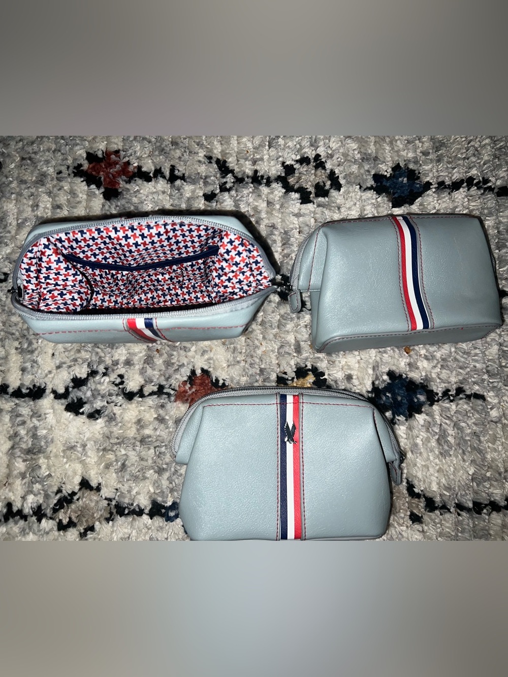 American Airlines Business Amenity Kit Centennial 100 Years 3 Bags